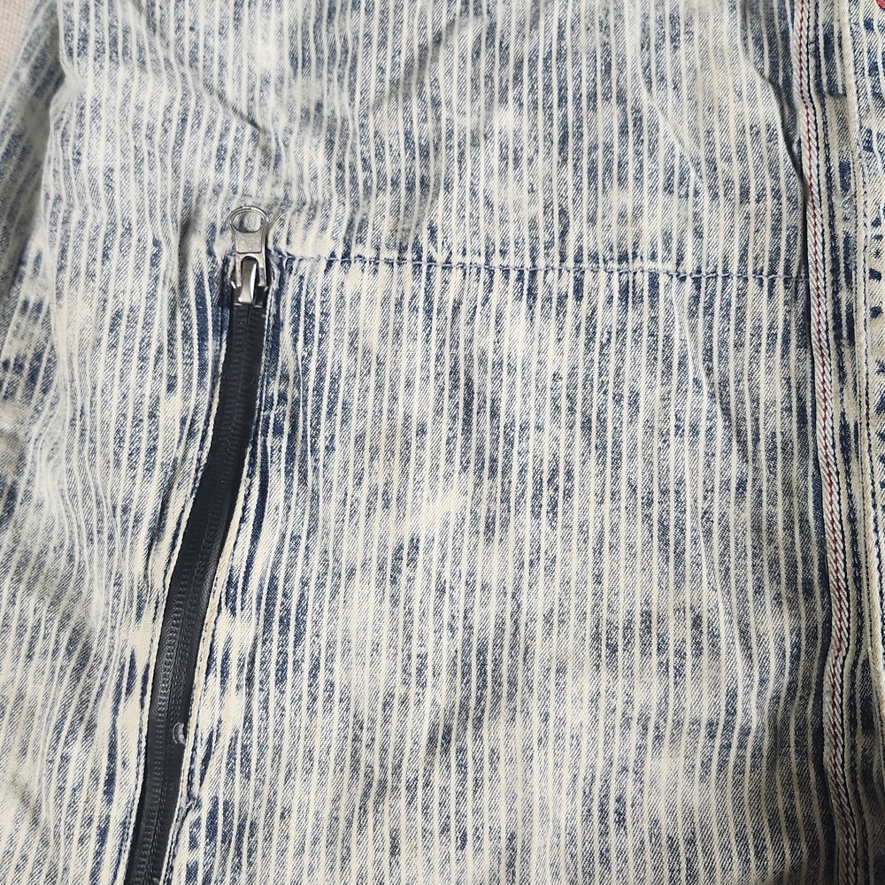 Square Zero Patchwork Baseball Tunic Distressed S… - image 3